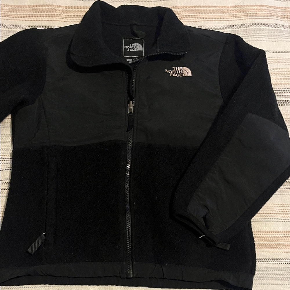 The North Face Black Full-Zip Denali Jacket | Girls medium